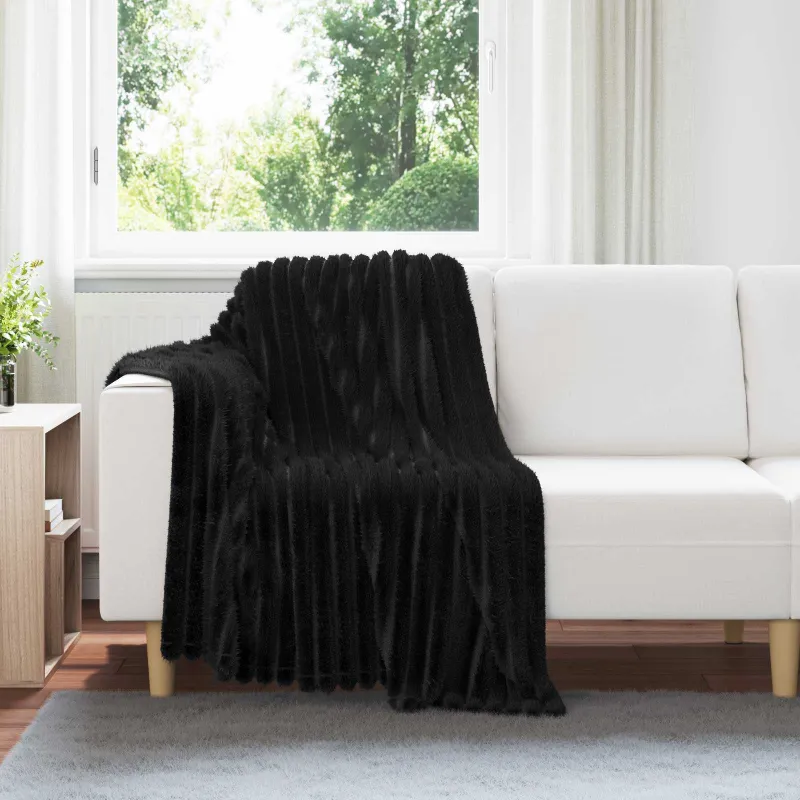 Mesti antklodės 6 pcs Juoda 150 x 130 cm Flysas