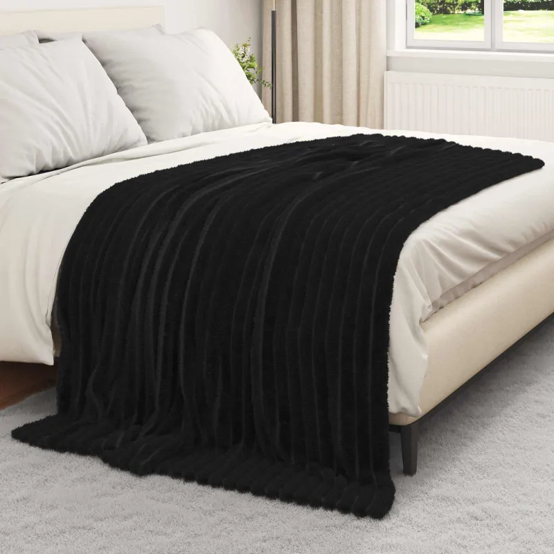 Mesti antklodės 6 pcs Juoda 200 x 150 cm Flysas