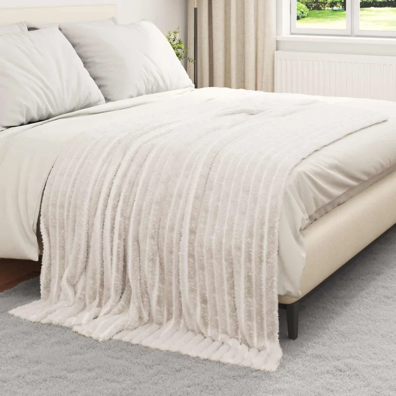 Mesti antklodės 6 pcs Kreminė 200 x 150 cm Flysas