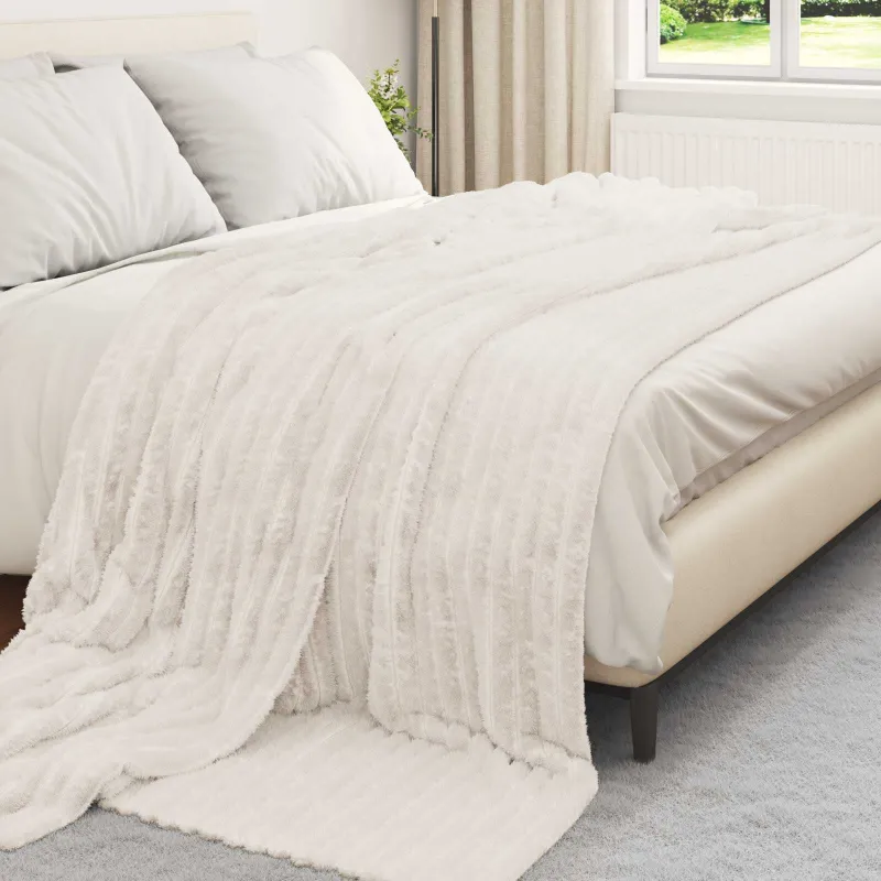 Mesti antklodės 6 pcs Kreminė 270 x 240 cm Flysas
