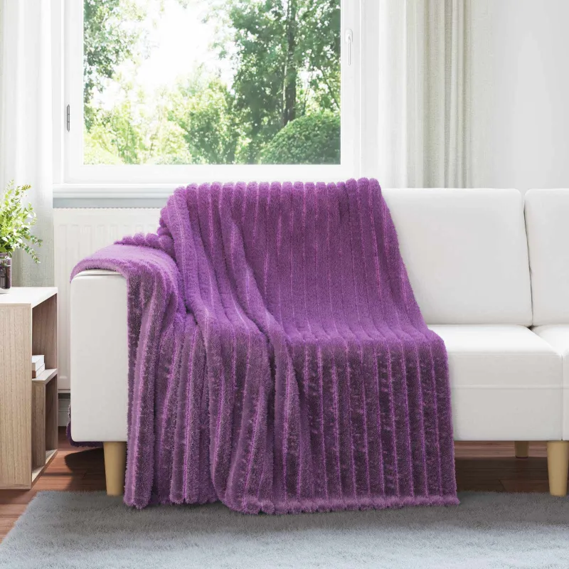 Mesti antklodės 6 pcs Violetinė 200 x 150 cm Flysas