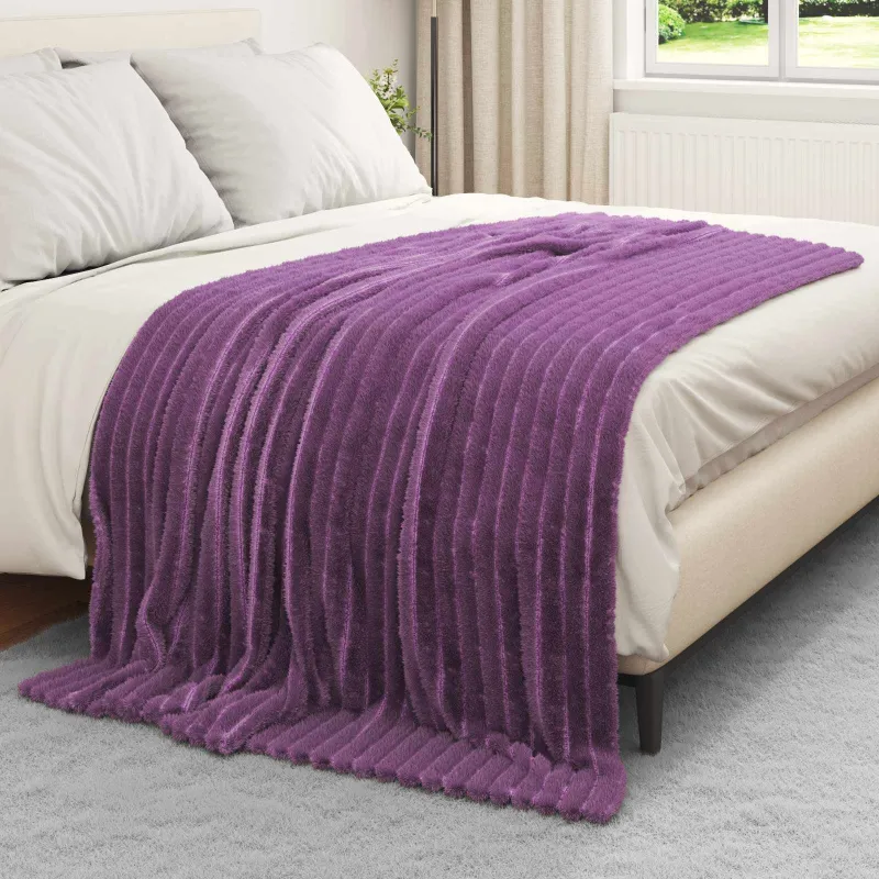 Mesti antklodės 6 pcs Violetinė 200 x 150 cm Flysas