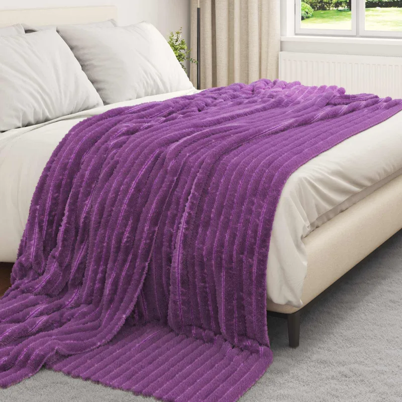 Mesti antklodės 6 pcs Violetinė 240 x 220 cm Flysas