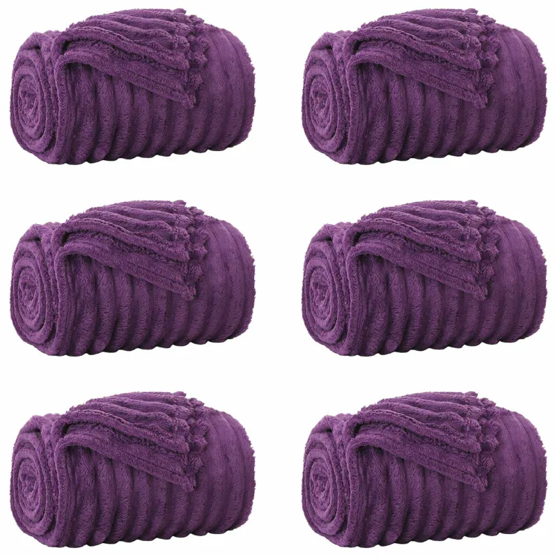 Mesti antklodės 6 pcs Violetinė 270 x 240 cm Flysas