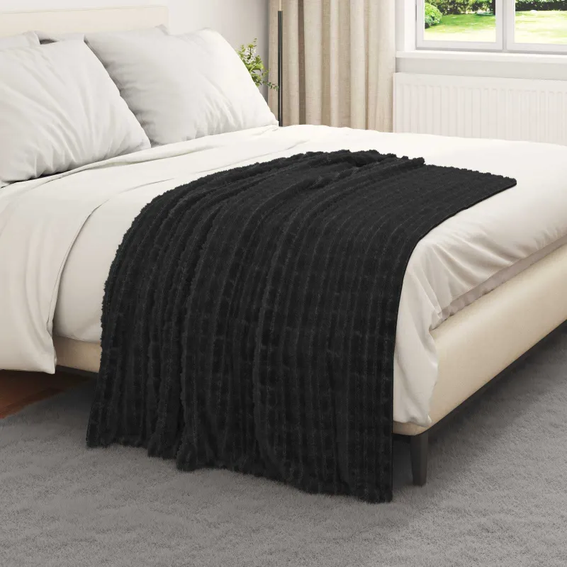 Apklotas Juoda 150 x 130 cm Flysas