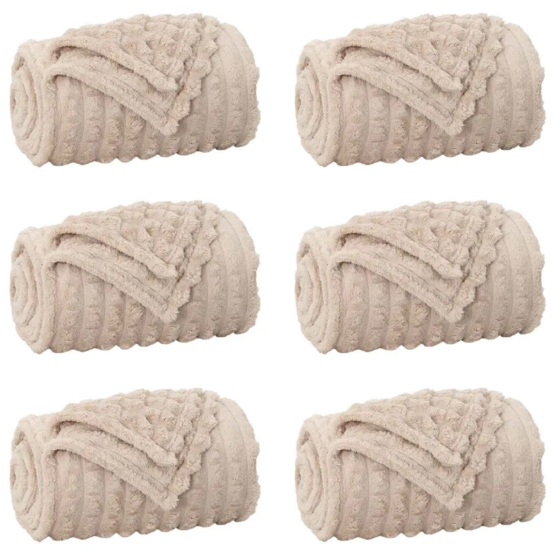 Mesti antklodės 6 pcs Smėlio 270 x 240 cm Flysas