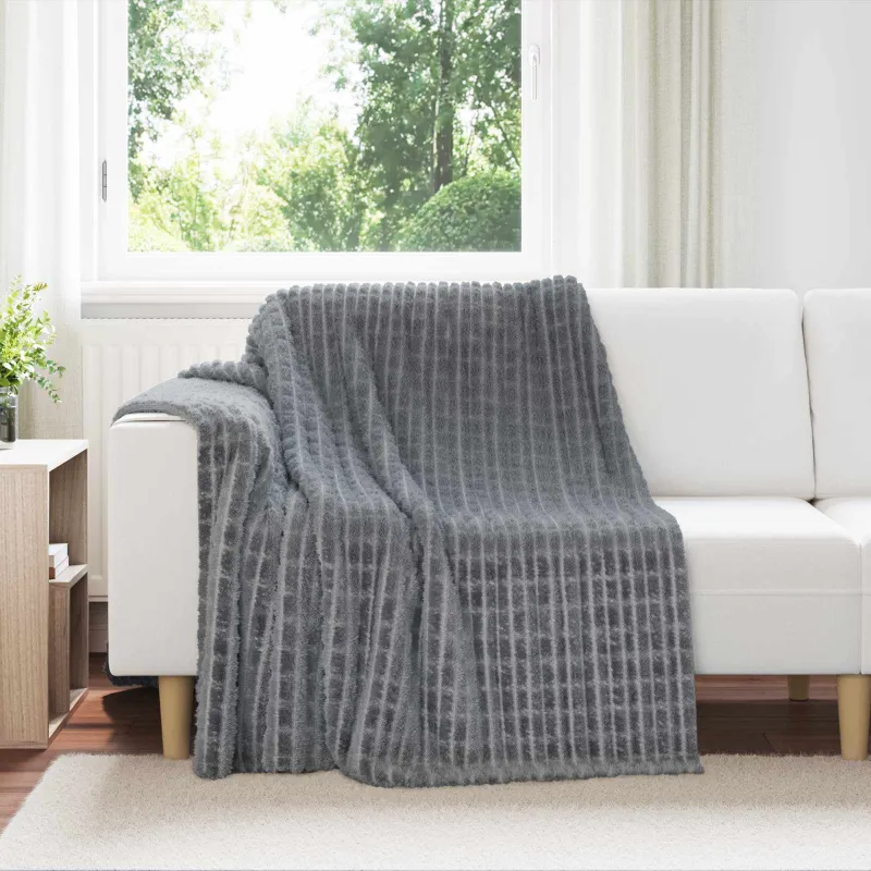 Mesti antklodės 6 pcs Tamsiai pilka 200 x 150 cm Flysas