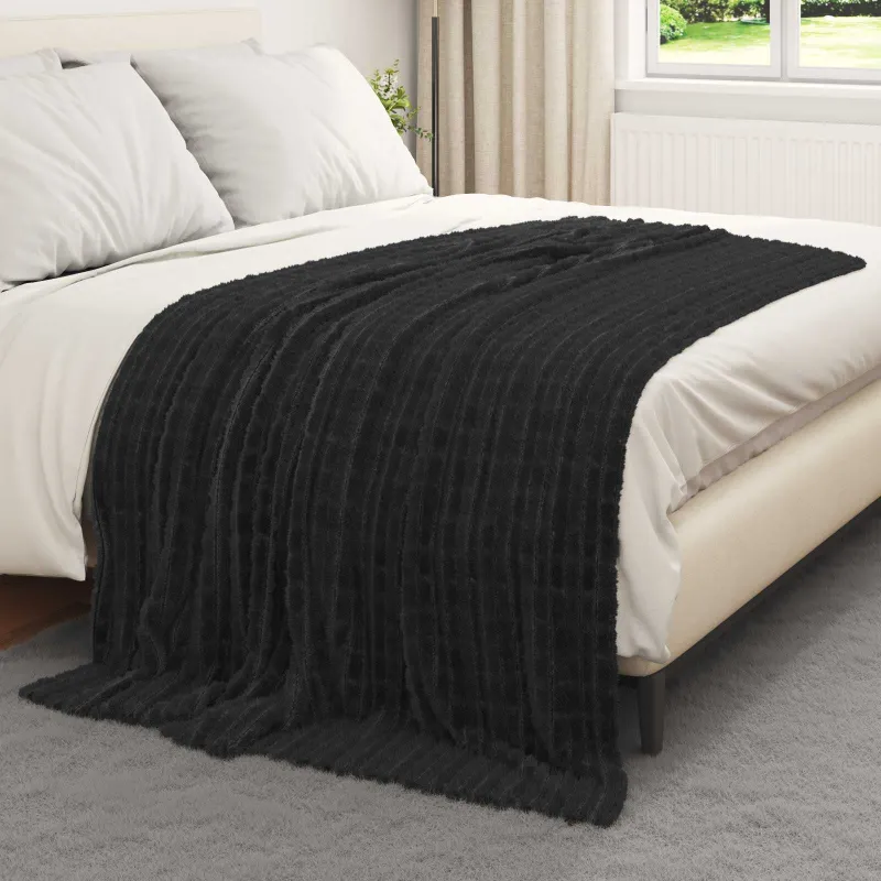 Mesti antklodės 6 pcs Juoda 200 x 150 cm Flysas