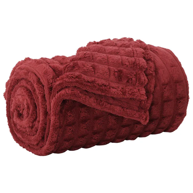 Mesti antklodės 6 pcs Bordo raudona 150 x 130 cm Flysas