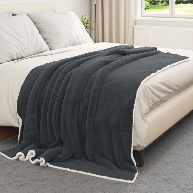 Apklotas Tamsiai pilka 150 x 200 cm Flysas