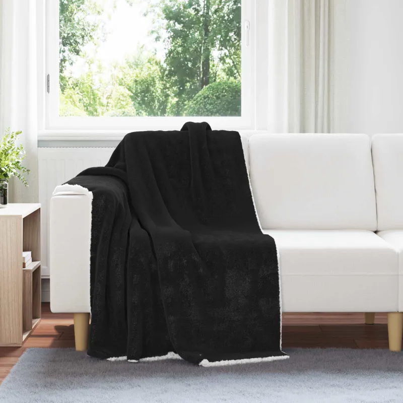 Apklotas Juoda 130 x 150 cm Flysas