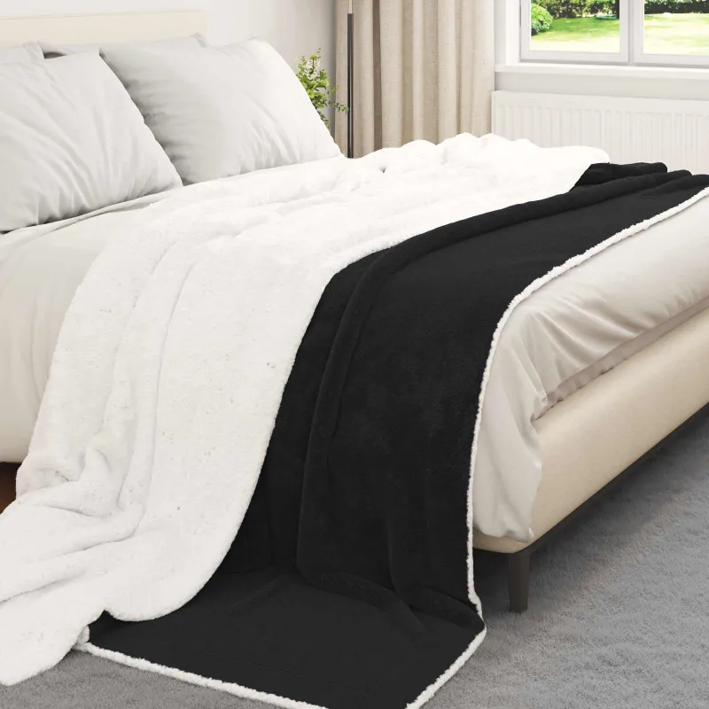 Apklotas Juoda 220 x 240 cm Flysas