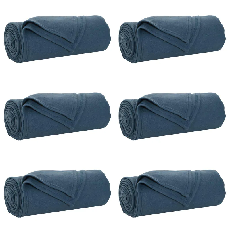 Mesti antklodės 6 pcs Jūrinė mėlyna 200 x 150 cm Flysas
