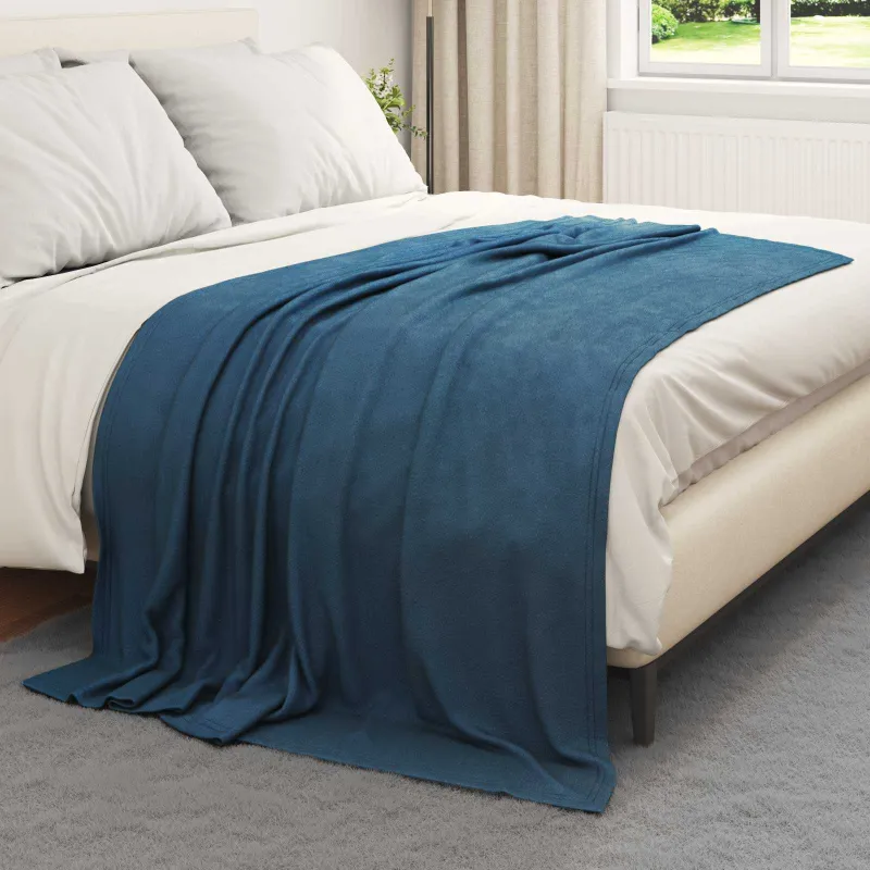 Mesti antklodės 6 pcs Jūrinė mėlyna 200 x 150 cm Flysas