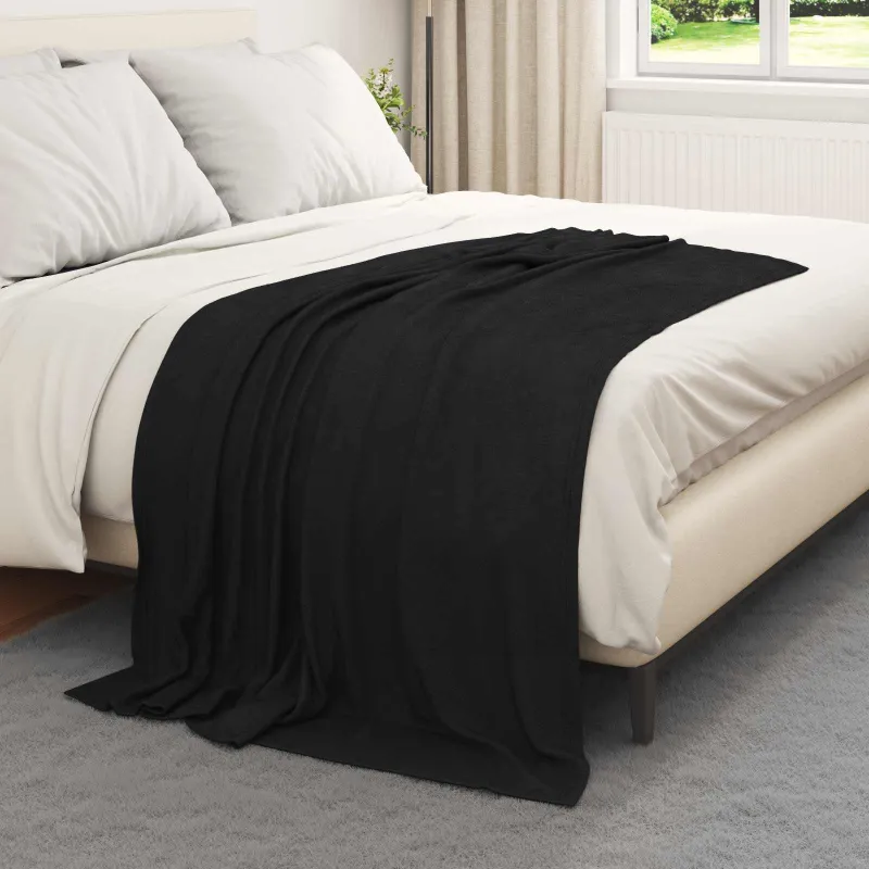 Mesti antklodės 6 pcs Juoda 170 x 130 cm Flysas