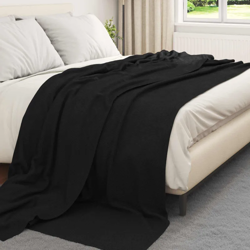 Mesti antklodės 6 pcs Juoda 240 x 220 cm Flysas