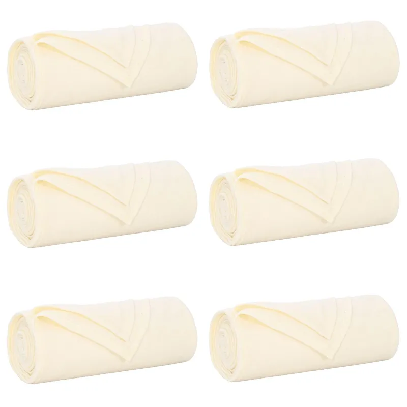Mesti antklodės 6 pcs Kreminė 170 x 130 cm Flysas