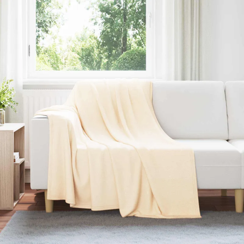 Mesti antklodės 6 pcs Kreminė 200 x 150 cm Flysas