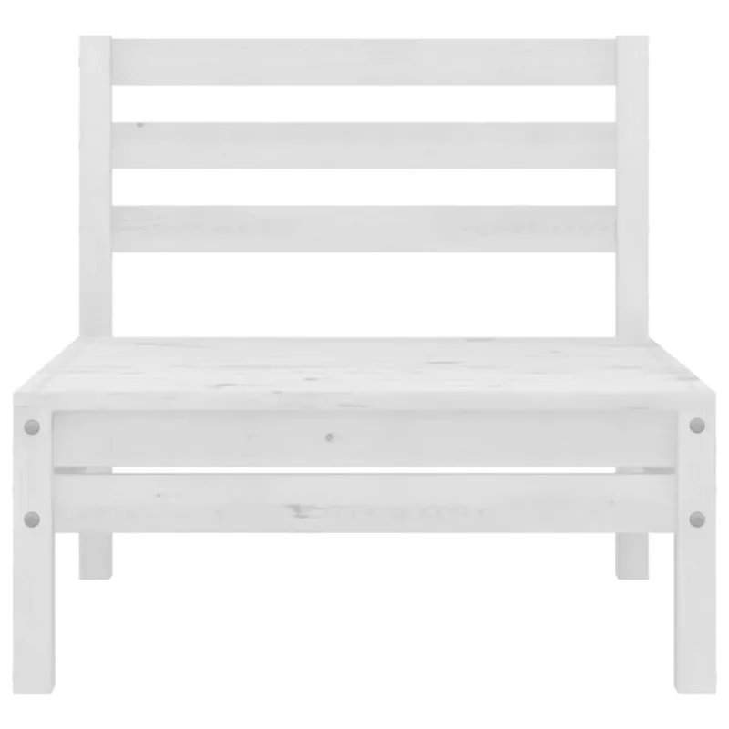 Sodo poilsituoli- ja kalustekokonaisuus, 7 osaa, valkoinen, kuusipuuta