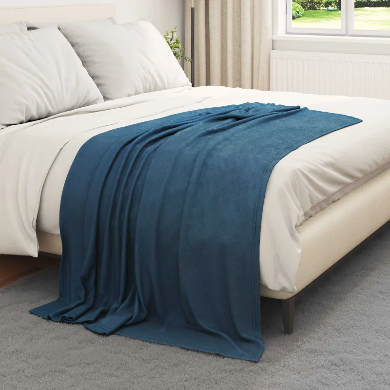 Mesti antklodės 24 pcs Jūrinė mėlyna 170 x 130 cm Flysas