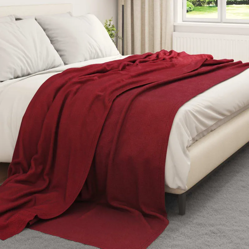 Mesti antklodės 24 pcs Bordo raudona 270 x 240 cm Flysas