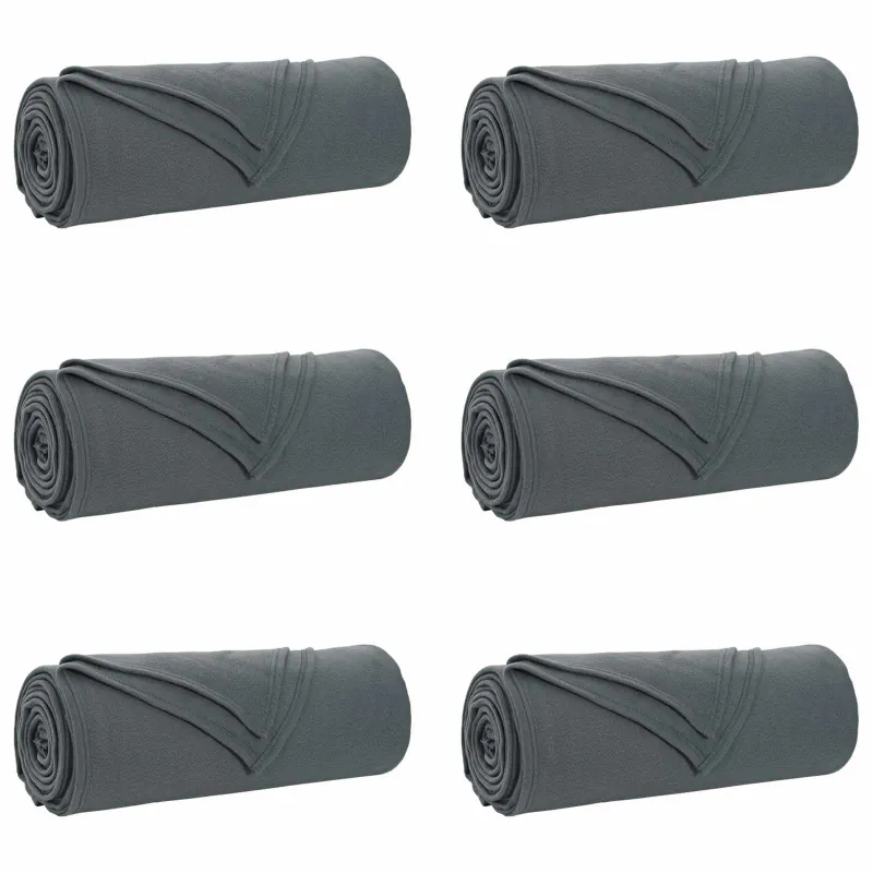 Mesti antklodės 6 pcs Tamsiai pilka 210 x 140 cm Flysas