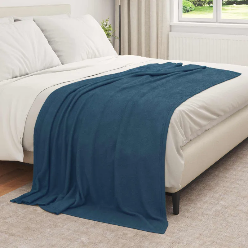 Mesti antklodės 6 pcs Jūrinė mėlyna 210 x 140 cm Flysas