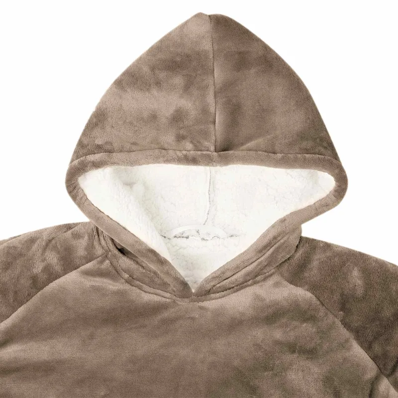 Antklodė-džemperis su gobtuvu Kupranugario M Pūkelis ir flanelė