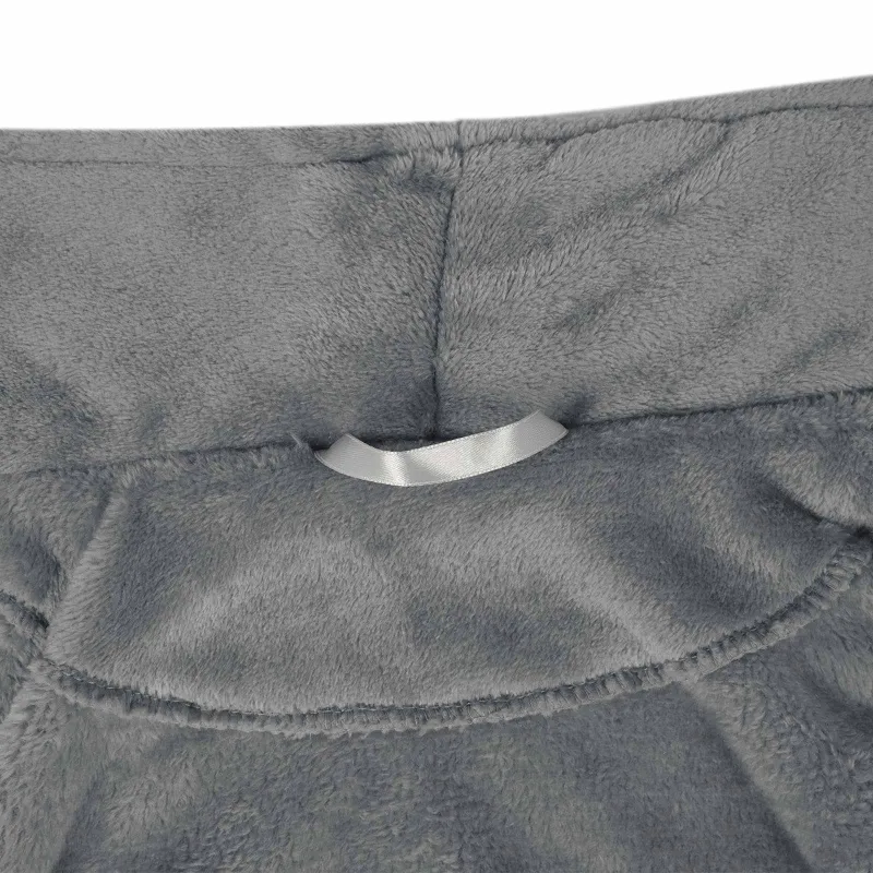Chalatas be gobtuvo Tamsiai pilka xl Flanelė