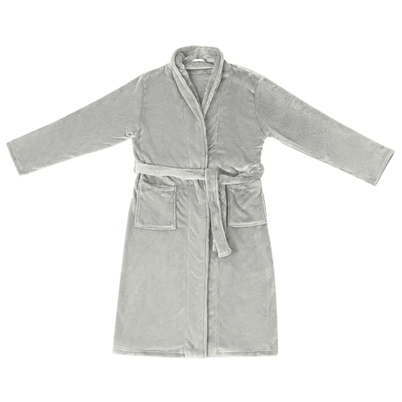 Chalatas be gobtuvo Pilka l Flanelė