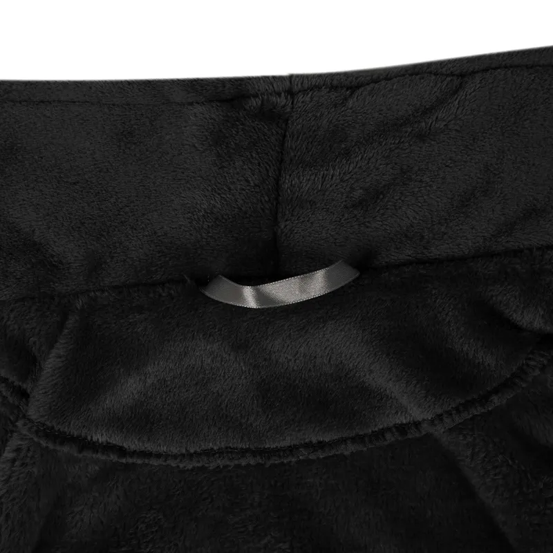 Chalatas be gobtuvo Juoda xxxl Flanelė