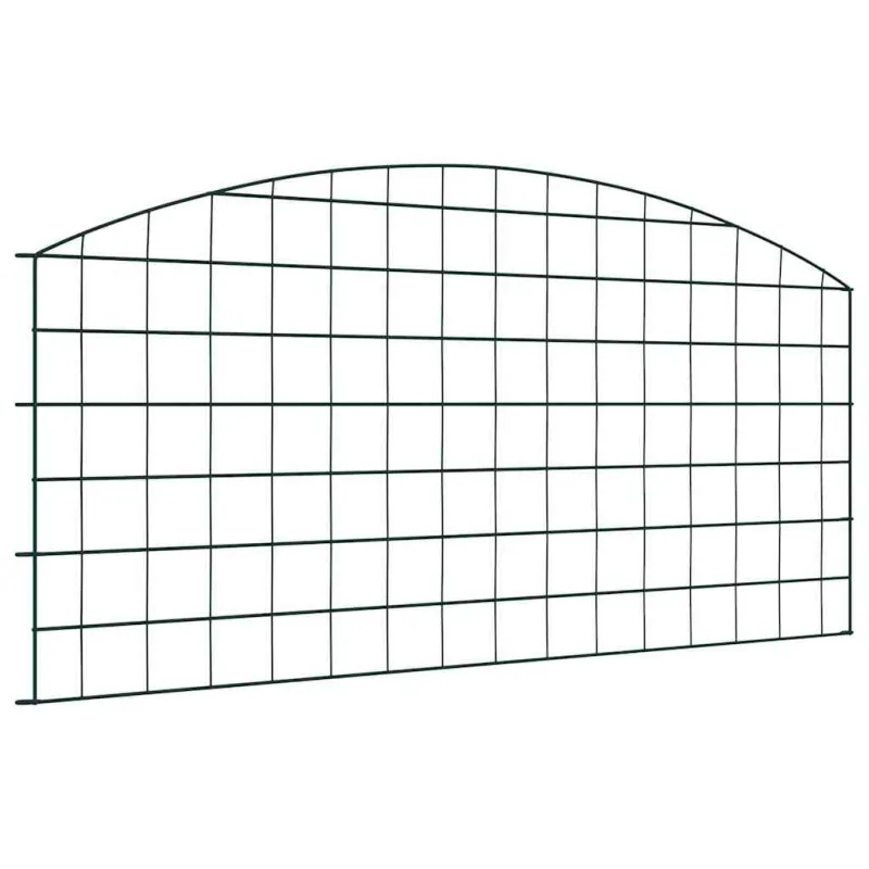 Tvenkinio tvoros rinkinys 5 pcs Žalia 100 x 50 cm Plienas