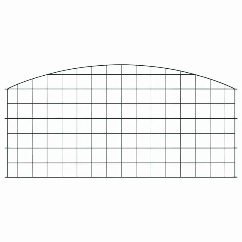 Tvenkinio tvoros rinkinys 5 pcs Žalia 100 x 50 cm Plienas