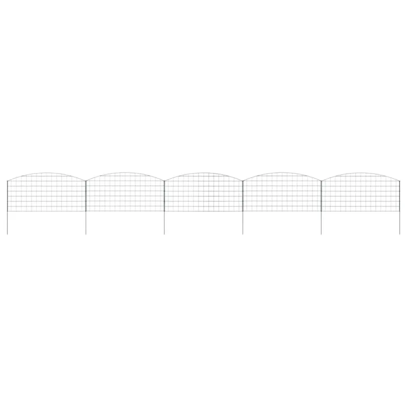 Tvenkinio tvoros rinkinys 5 pcs Žalia 100 x 50 cm Plienas
