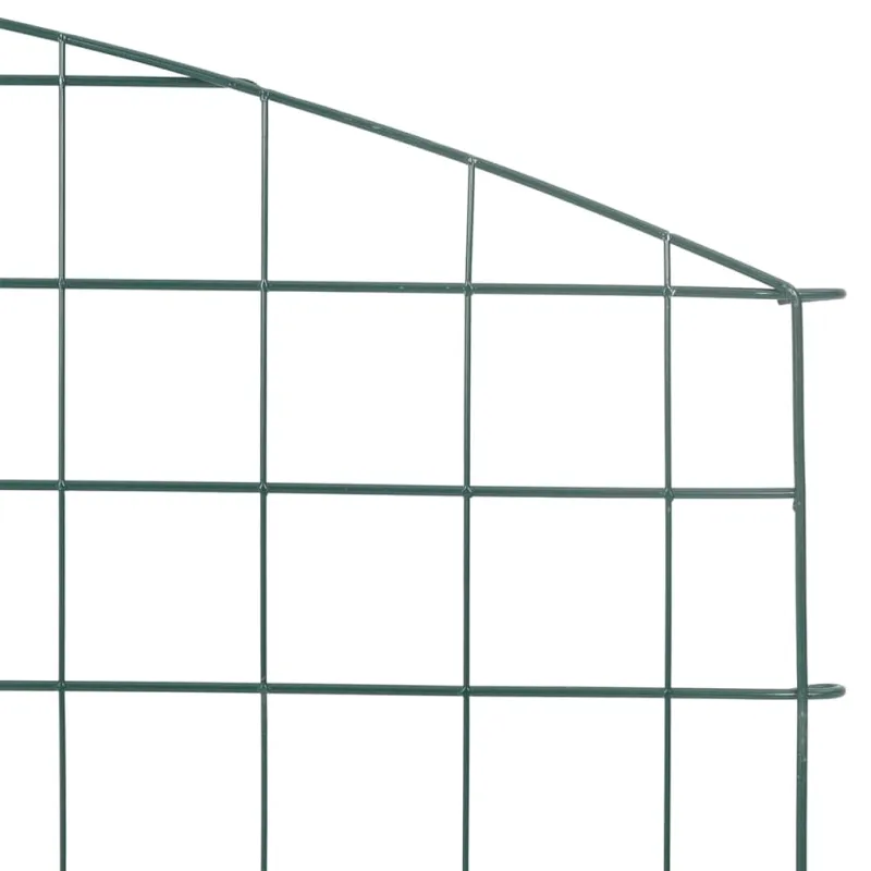 Tvenkinio tvoros rinkinys 5 pcs Žalia 100 x 50 cm Plienas