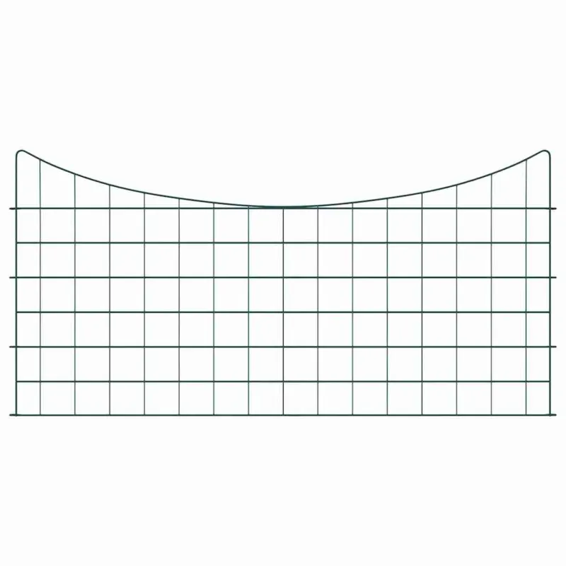 Tvenkinio tvoros rinkinys 5 pcs Žalia 100 x 50 cm Plienas