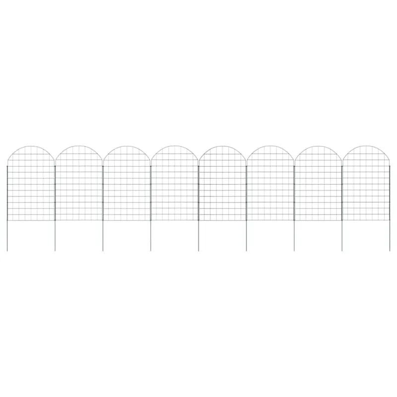 Tvenkinio tvoros rinkinys 8 pcs Žalia 50 x 80 cm Plienas