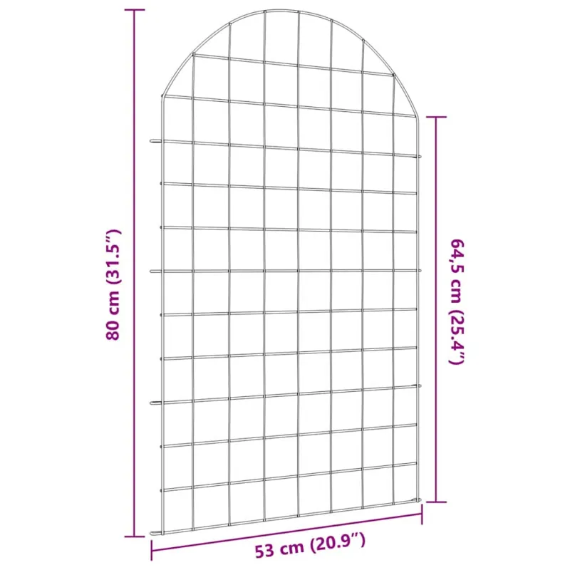 Tvenkinio tvoros rinkinys 8 pcs Žalia 50 x 80 cm Plienas