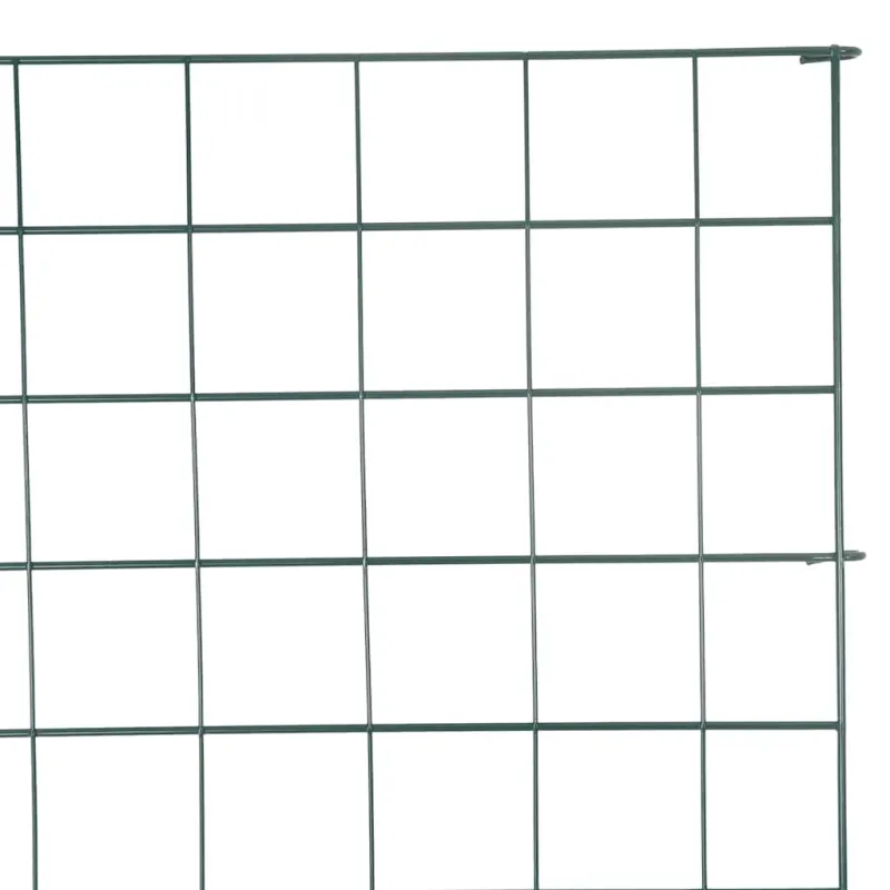 Tvenkinio tvoros rinkinys 8 pcs Žalia 50 x 80 cm Plienas