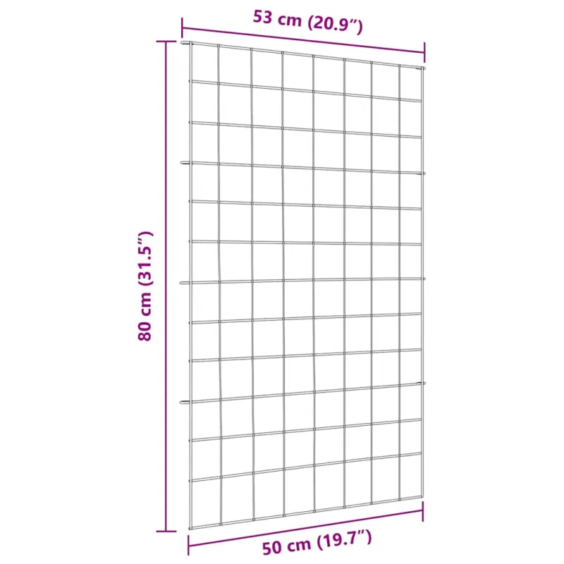 Tvenkinio tvoros rinkinys 8 pcs Žalia 50 x 80 cm Plienas