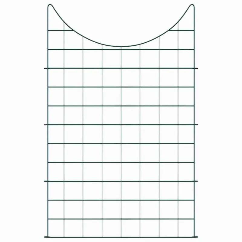 Tvenkinio tvoros rinkinys 8 pcs Žalia 50 x 80 cm Plienas