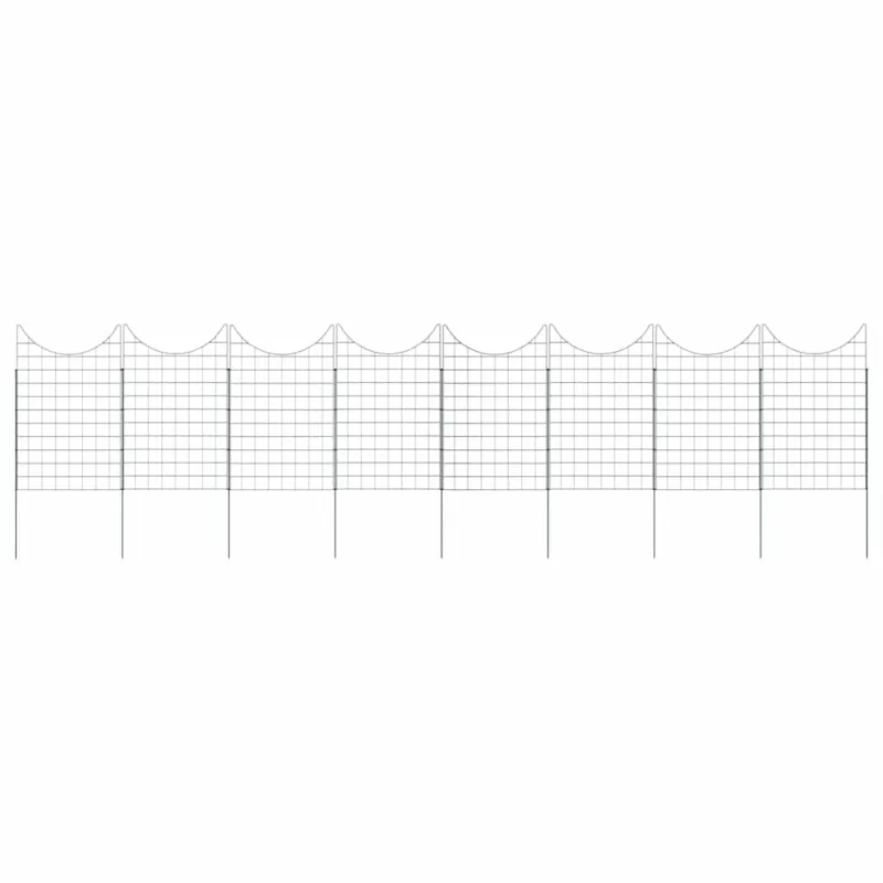Tvenkinio tvoros rinkinys 8 pcs Žalia 50 x 80 cm Plienas