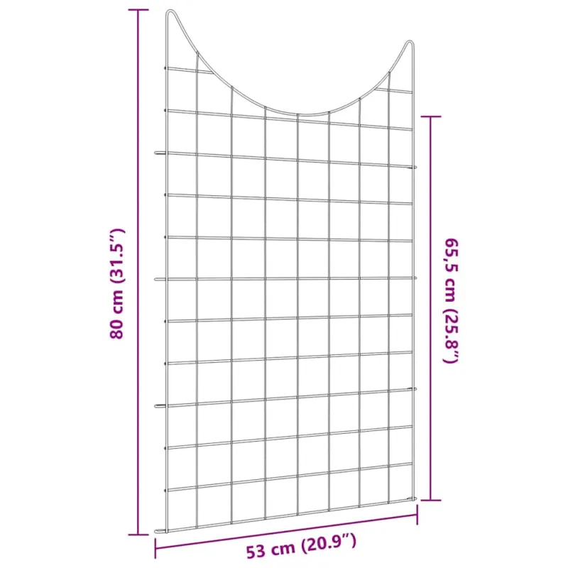 Tvenkinio tvoros rinkinys 8 pcs Žalia 50 x 80 cm Plienas