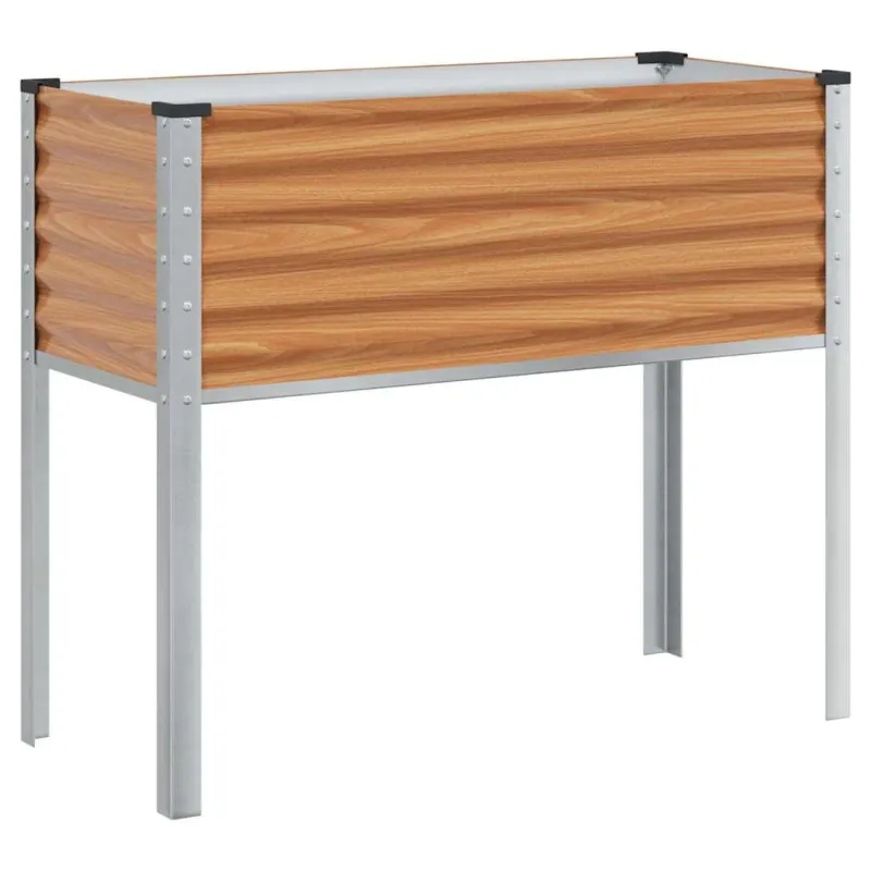 Sodo vazonas Šviesiai rudas 100 x 45 x 90 cm Cinkuota plienas