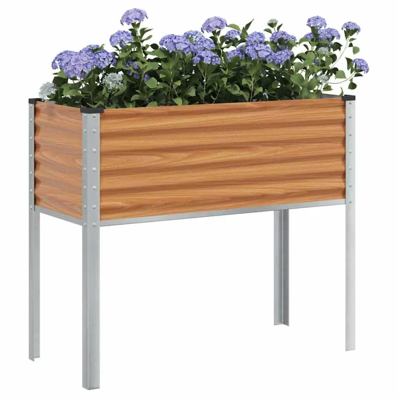 Sodo vazonas Šviesiai rudas 100 x 45 x 90 cm Cinkuota plienas