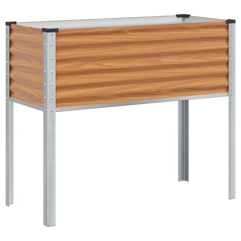 Sodo vazonas Šviesiai rudas 100 x 45 x 90 cm Cinkuota plienas