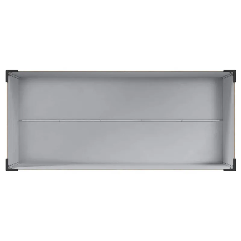 Sodo vazonas Šviesiai rudas 100 x 45 x 90 cm Cinkuota plienas