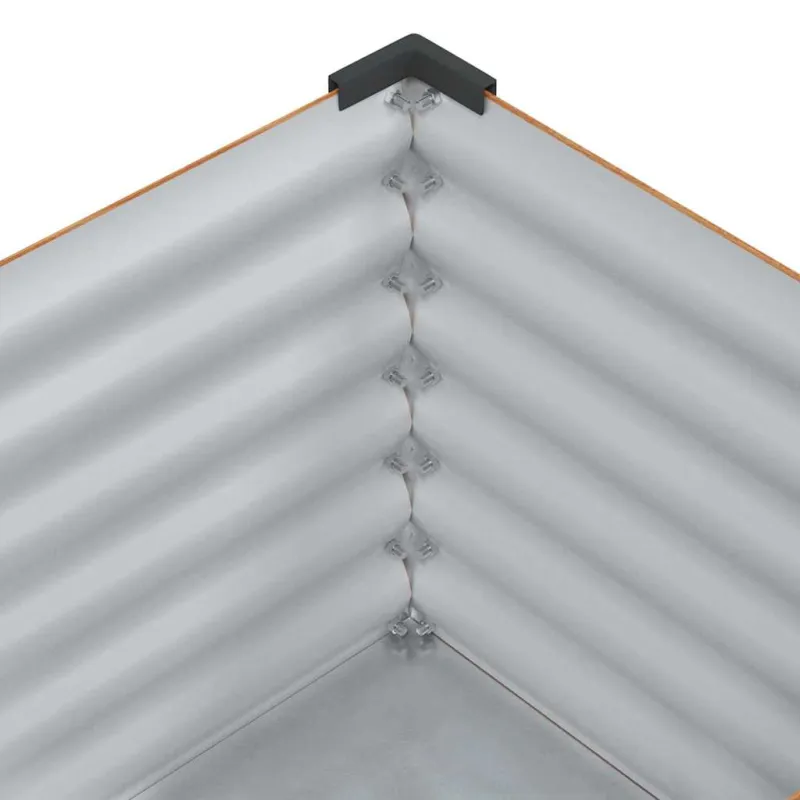 Sodo vazonas Šviesiai rudas 100 x 45 x 90 cm Cinkuota plienas