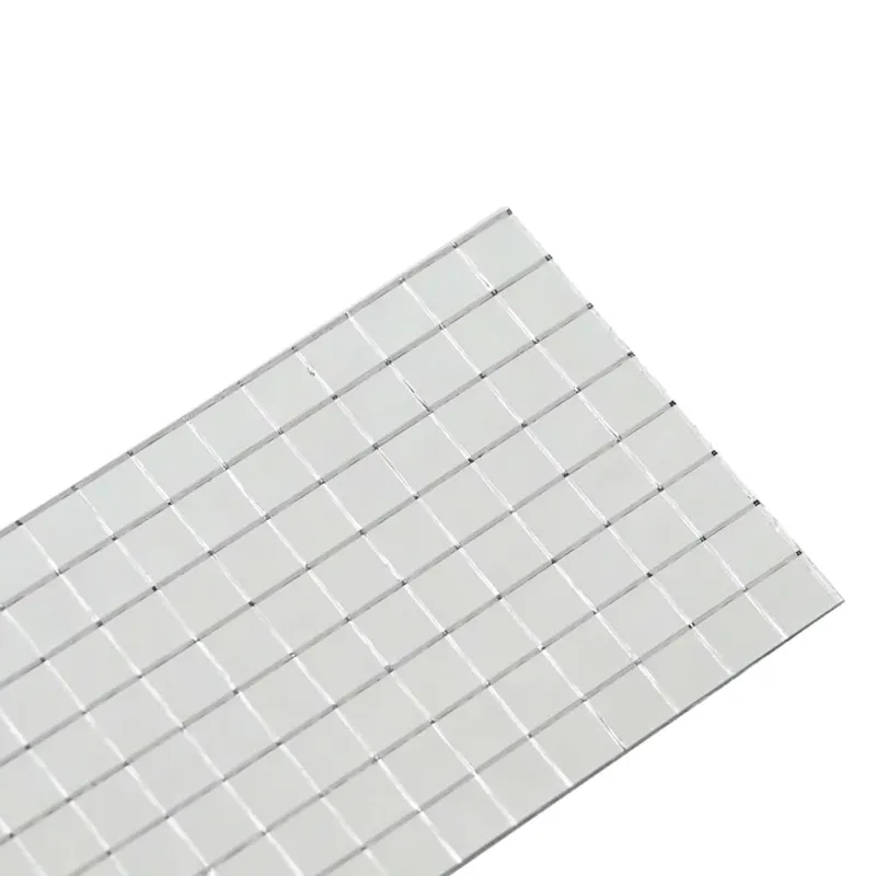 Veidrodis mozaikos plytelė 12 pcs Sidabro 100 x 4 cm Stiklas