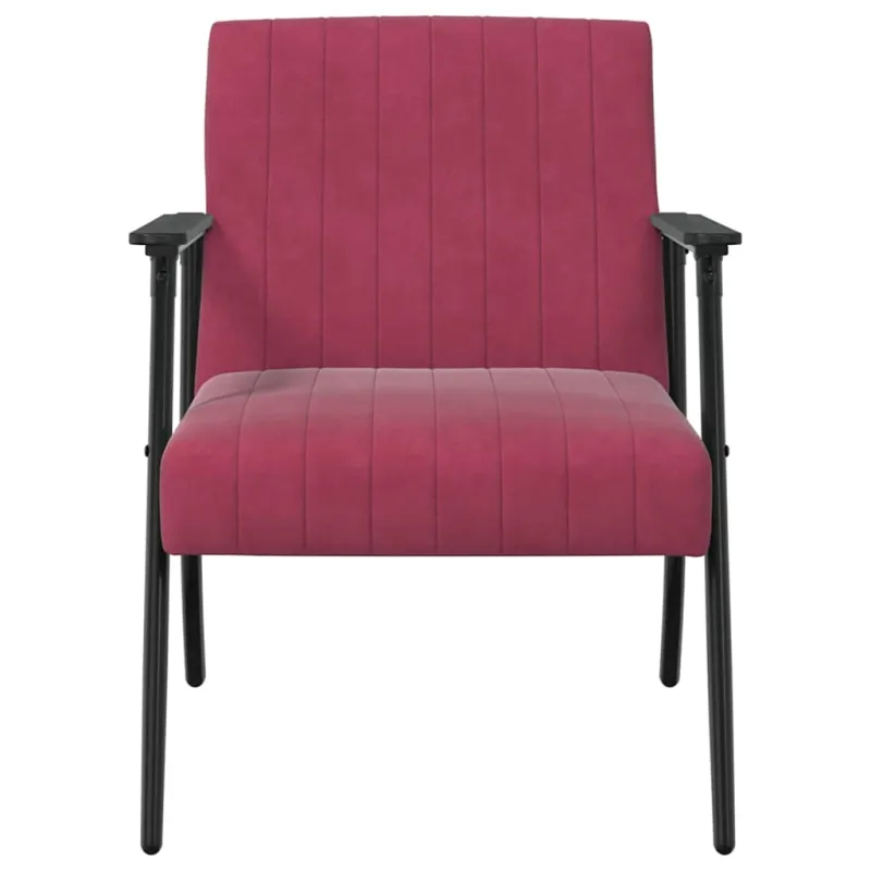 krėslas Vyno raudona 59 x 75 x 78 cm Aksomas